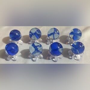 Vintage Cat's Eye Blue 4-Ribbon/Vane w/ Uranium SWEET Lot!! Don't Miss!